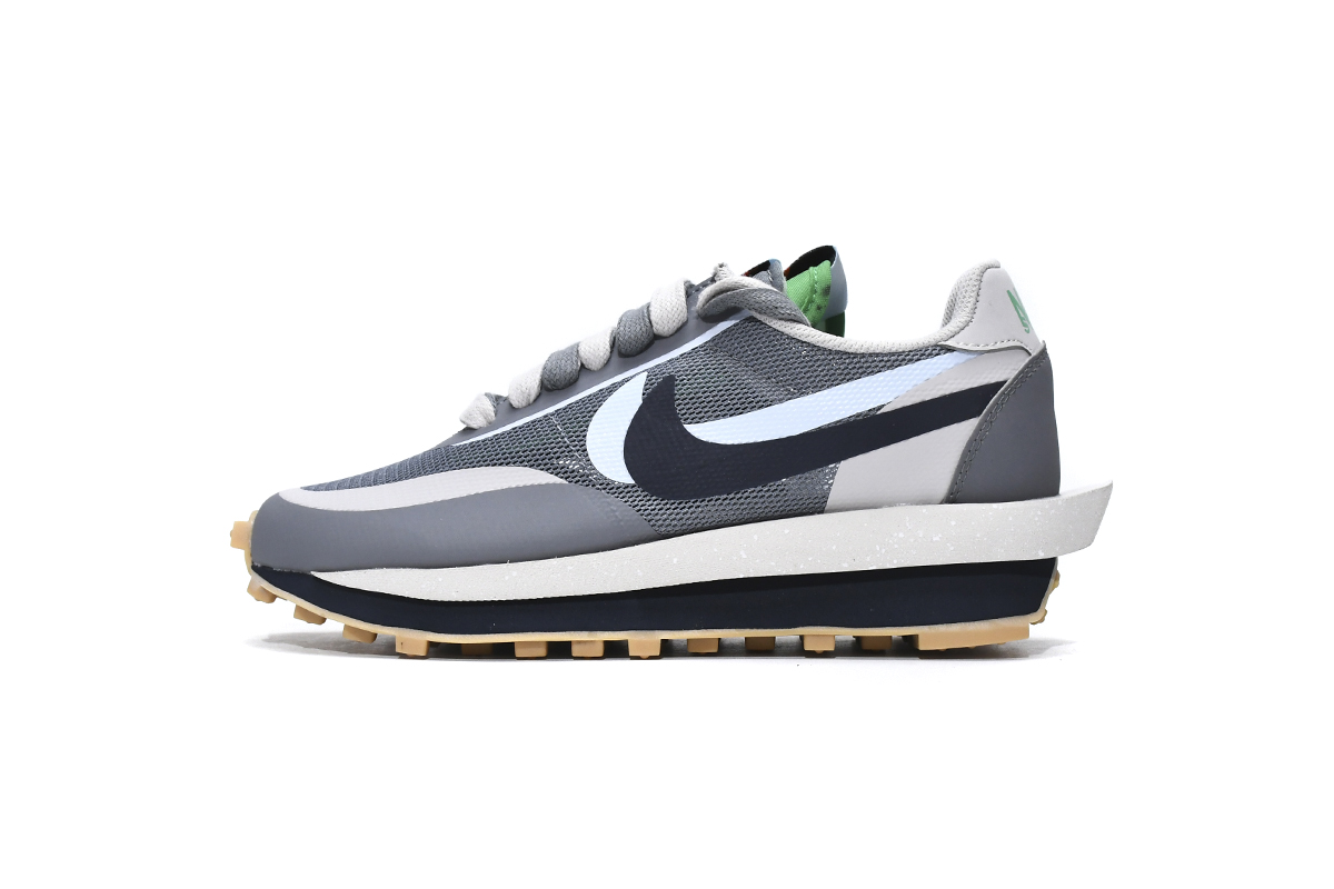 Nike LD Waffle sacai CLOT Kiss of Death 2 Cool Grey  DH3114-001 