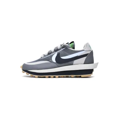 Nike LD Waffle sacai CLOT Kiss of Death 2 Cool Grey  DH3114-001  01