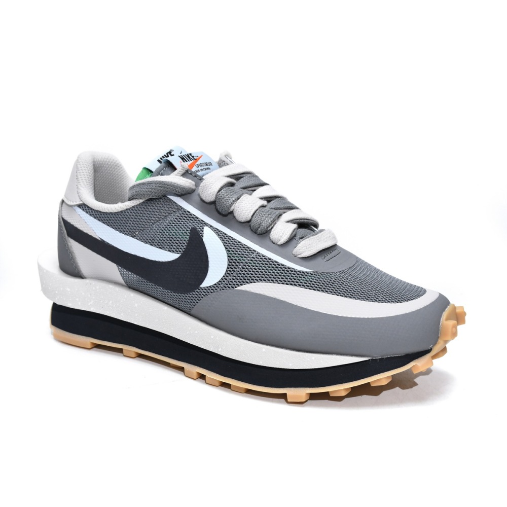 Nike LD Waffle sacai CLOT Kiss of Death 2 Cool Grey  DH3114-001 