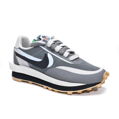 Nike LD Waffle sacai CLOT Kiss of Death 2 Cool Grey  DH3114-001  02