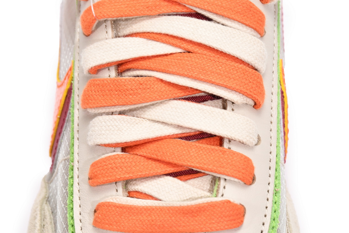 Nike LD Waffle sacai CLOT Kiss of Death Net Orange Blaze  DH1347-100