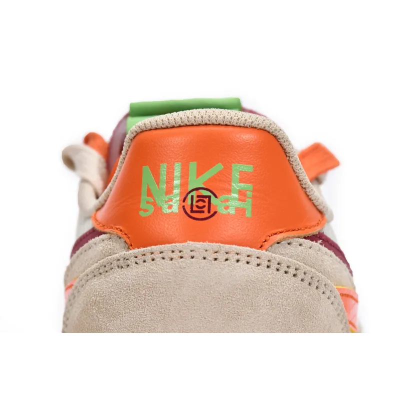 Nike LD Waffle sacai CLOT Kiss of Death Net Orange Blaze  DH1347-100