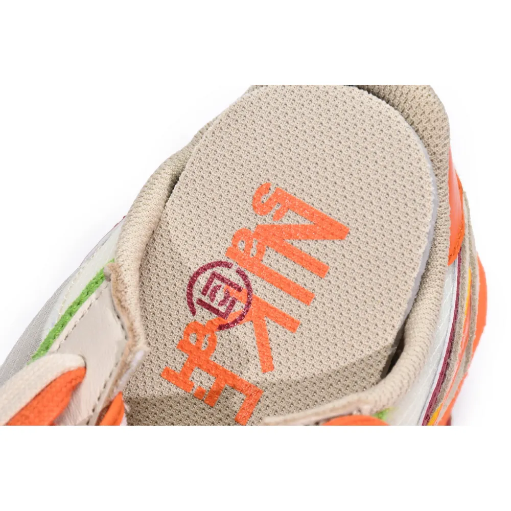 Nike LD Waffle sacai CLOT Kiss of Death Net Orange Blaze  DH1347-100