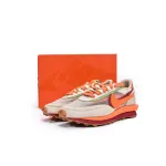 Nike LD Waffle sacai CLOT Kiss of Death Net Orange Blaze  DH1347-100