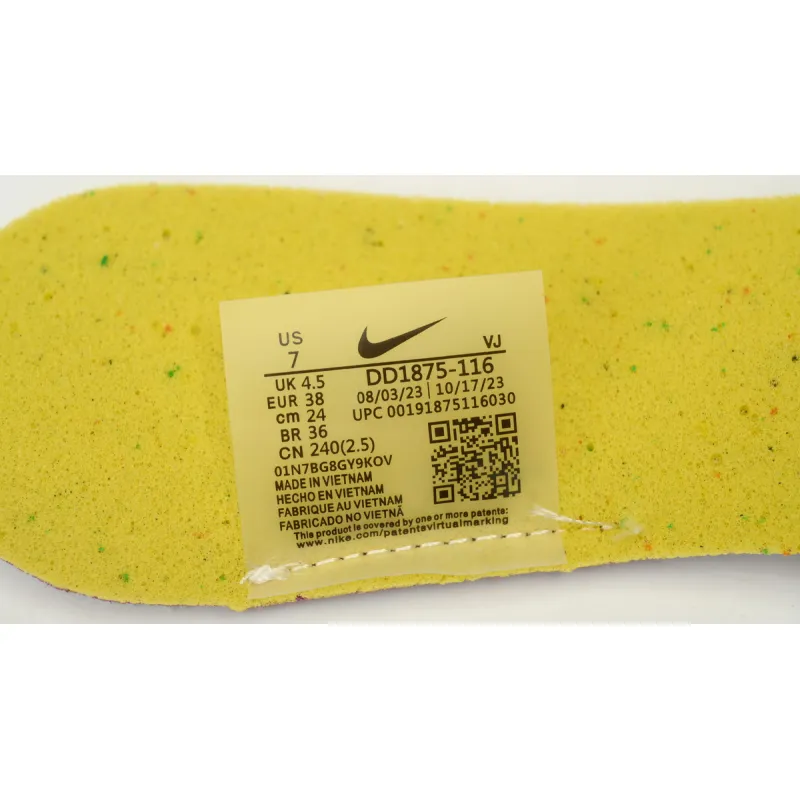 Sacai x Nike VaporWaffle “Tour Yellow ”  DD1875-116