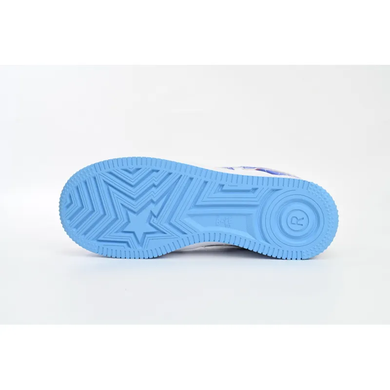  A Bathing Ape Bape Sta Low Black Blue Color Spray Painting  1H73 191 913