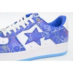  A Bathing Ape Bape Sta Low Black Blue Color Spray Painting  1H73 191 913