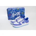  A Bathing Ape Bape Sta Low Black Blue Color Spray Painting  1H73 191 913