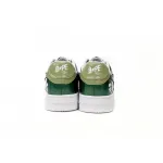  A Bathing Ape Bape Sta Low Black Green Mirror Surface 1H20 190 046