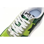  A Bathing Ape Bape Sta Low Black Green Mirror Surface 1H20 190 046