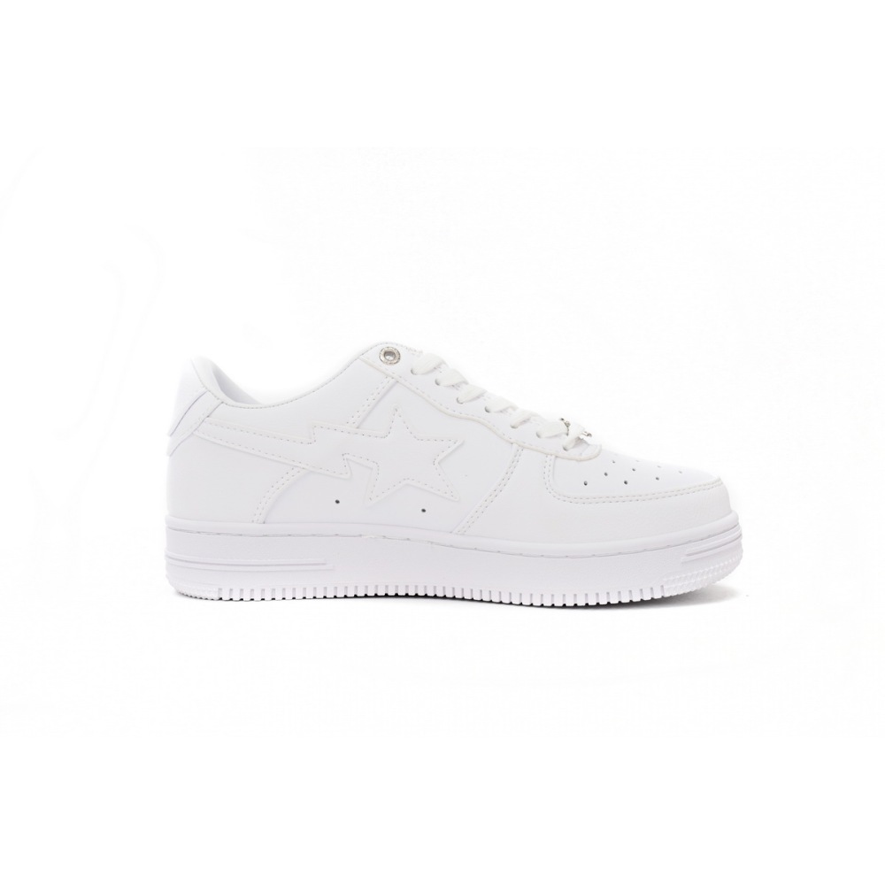  A Bathing Ape Bape Sta Low White  1H70-191-006 