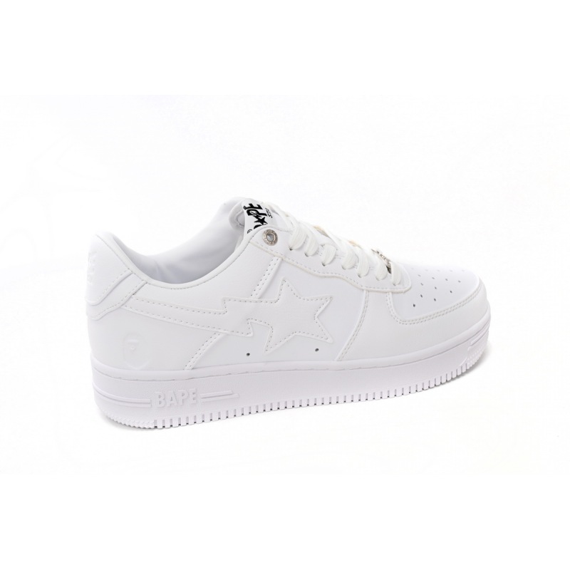  A Bathing Ape Bape Sta Low White  1H70-191-006 