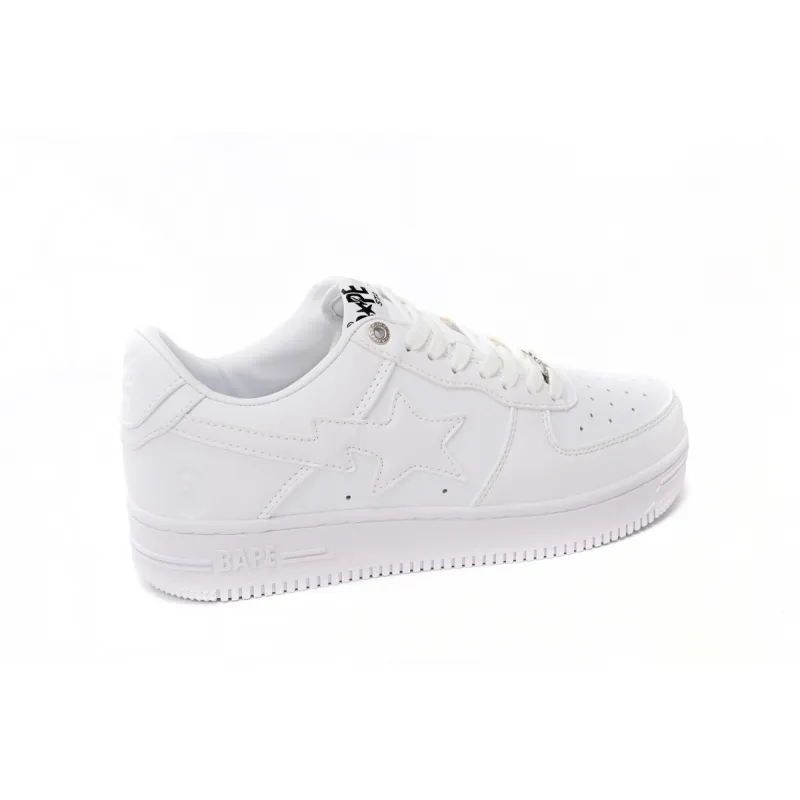  A Bathing Ape Bape Sta Low White  1H70-191-006 