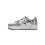  A Bathing Ape Bape Sta Low White Grey Mirror Surface 