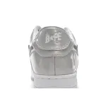 A Bathing Ape Bape Sta Low White Grey Mirror Surface 