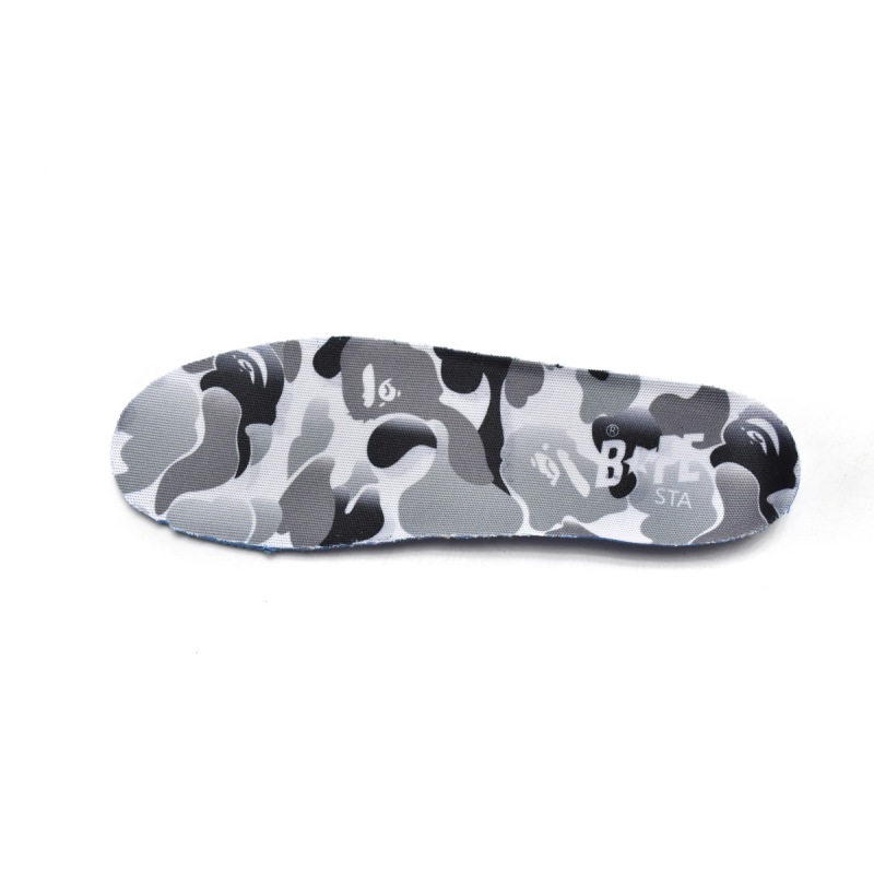  A Bathing Ape Bape Sta Low White Grey Mirror Surface 
