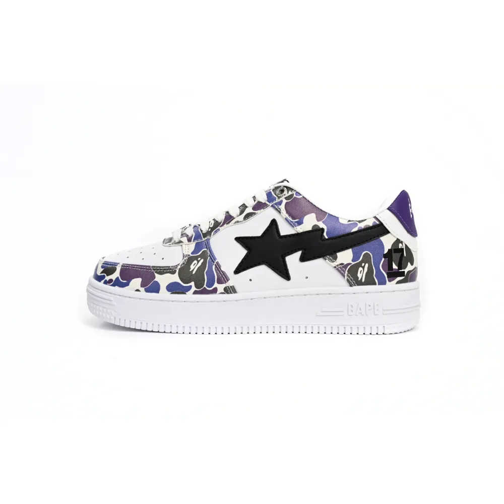  A Bathing Ape Bape Sta Low White Purple Color Spray  1H30-191-004 
