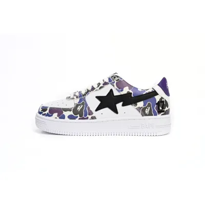  A Bathing Ape Bape Sta Low White Purple Color Spray  1H30-191-004  01
