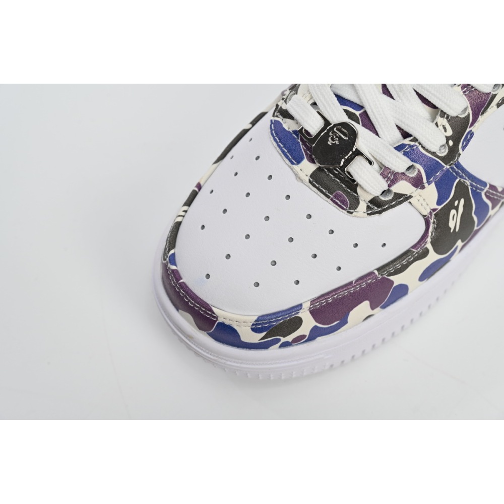  A Bathing Ape Bape Sta Low White Purple Color Spray  1H30-191-004 