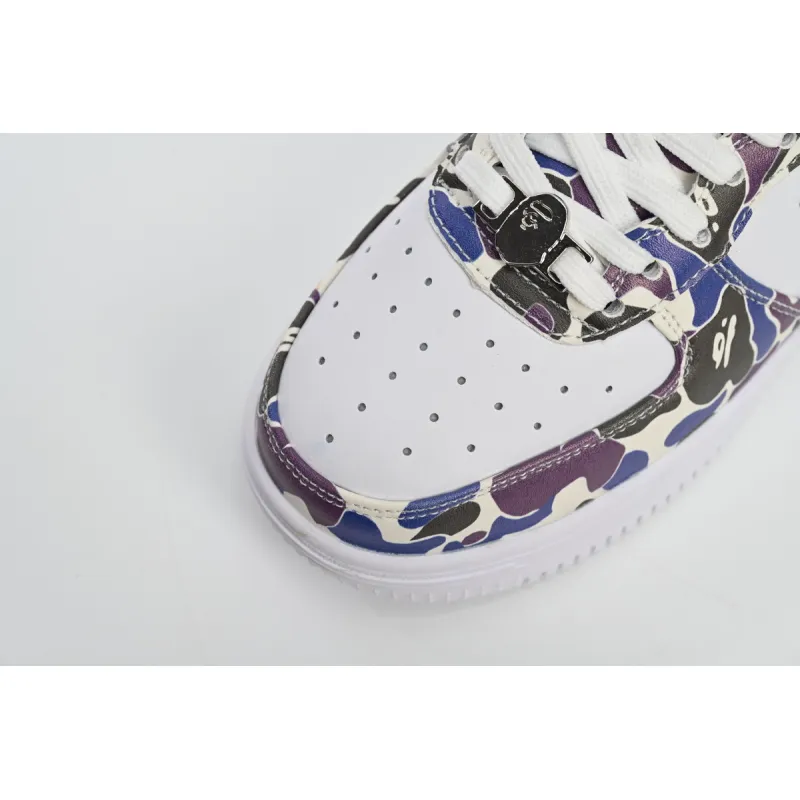  A Bathing Ape Bape Sta Low White Purple Color Spray  1H30-191-004 