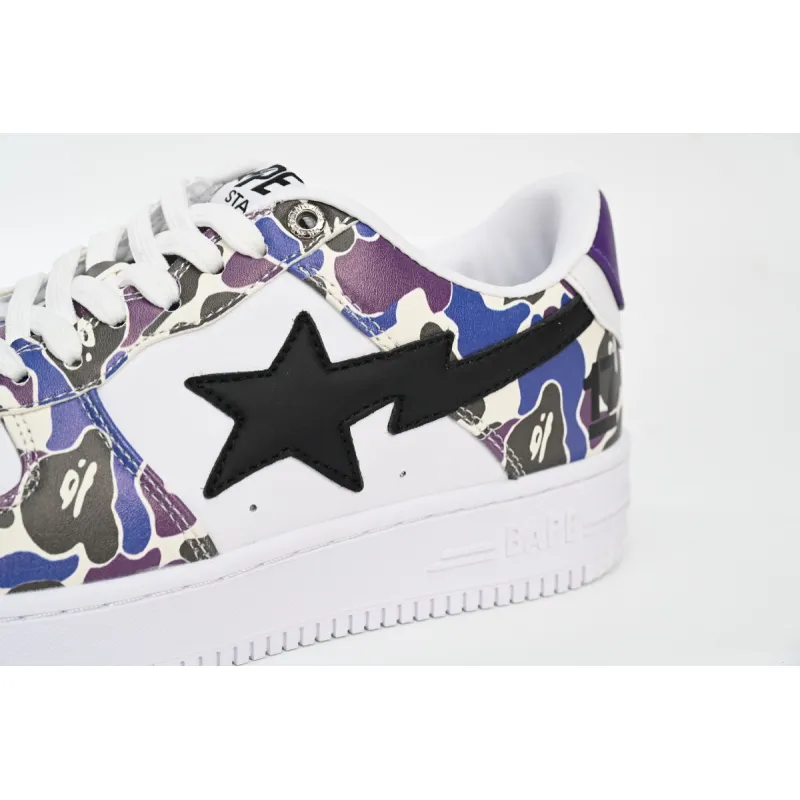 A Bathing Ape Bape Sta Low White Purple Color Spray  1H30-191-004 