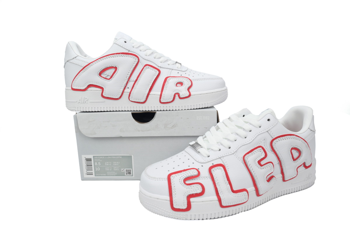 CPFM x Nike Air Force 1 Low Premium White Red CK4746-991
