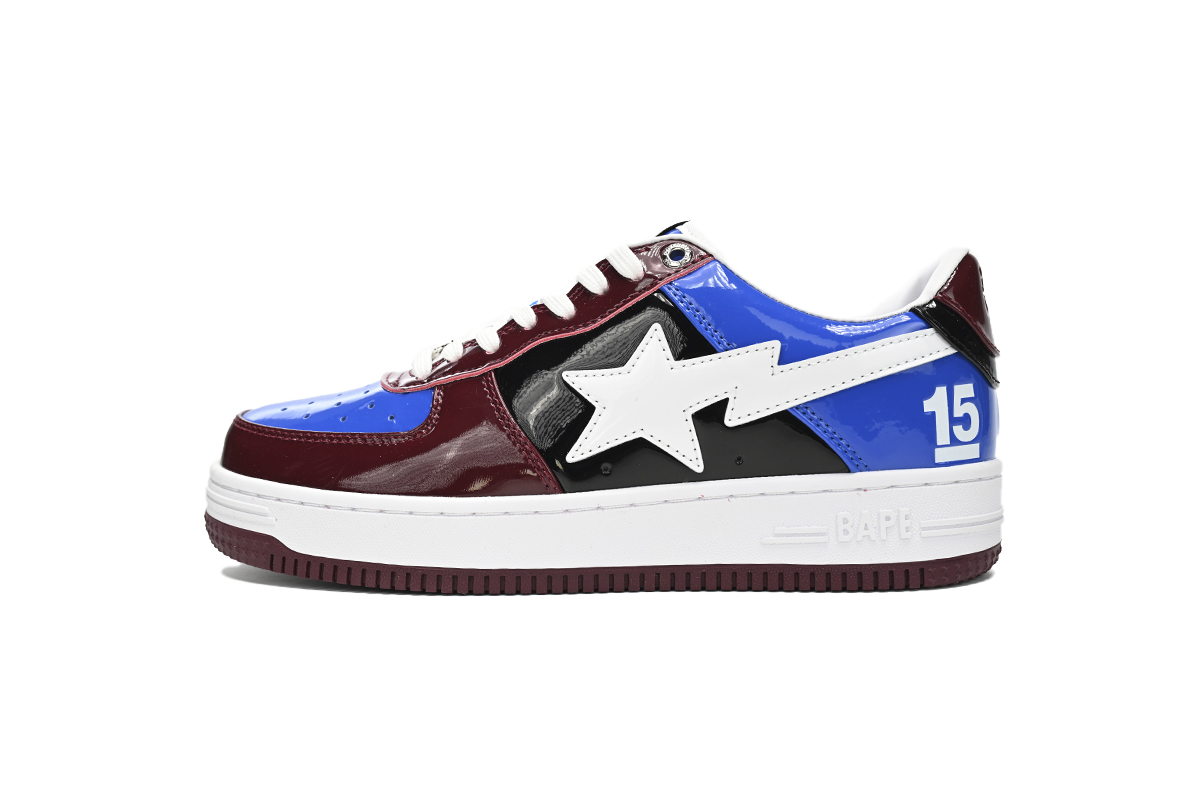 A Bathing Ape Bape Sta Low Baijiu red blue 1H22-191-027