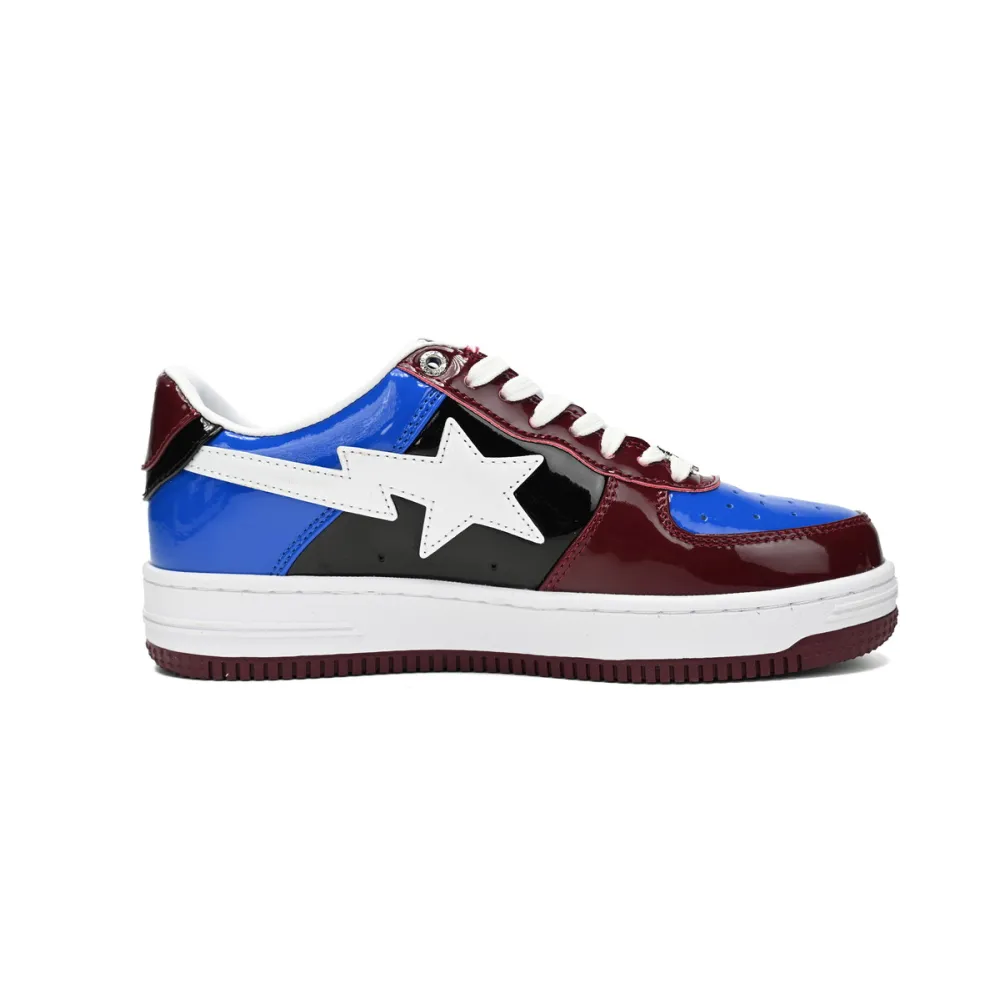 A Bathing Ape Bape Sta Low Baijiu red blue 1H22-191-027