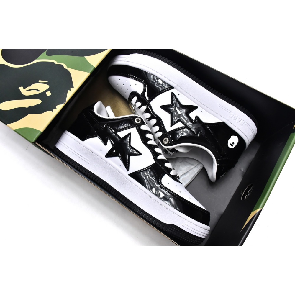A Bathing Ape Bape Sta Low Black 001FWH701001-BLK
