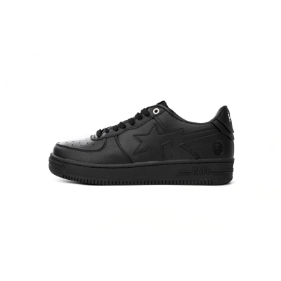 A Bathing Ape Bape Sta Low Black  1J30 -191- 013 01