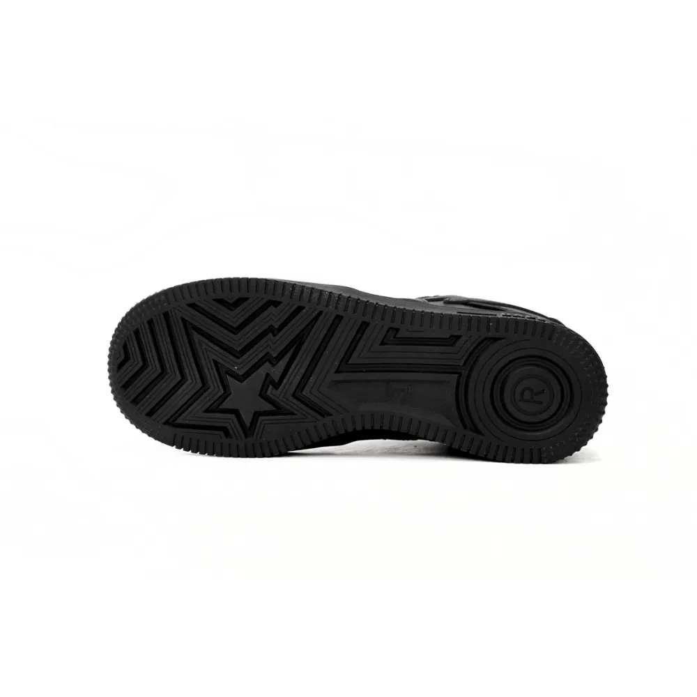 A Bathing Ape Bape Sta Low Black  1J30 -191- 013
