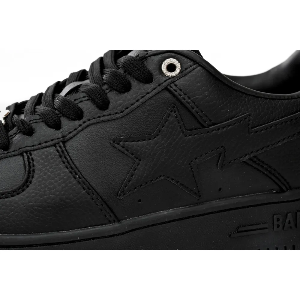 A Bathing Ape Bape Sta Low Black  1J30 -191- 013