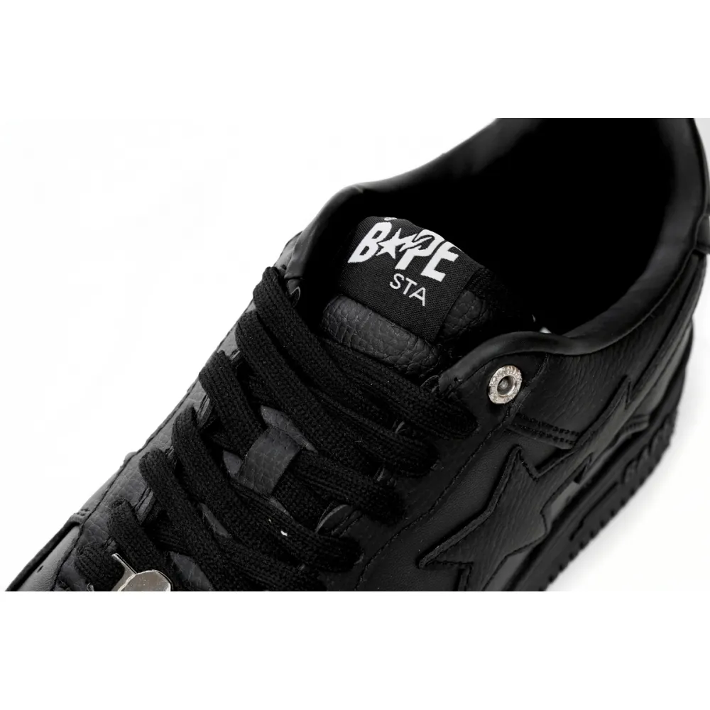 A Bathing Ape Bape Sta Low Black  1J30 -191- 013