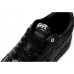 A Bathing Ape Bape Sta Low Black  1J30 -191- 013