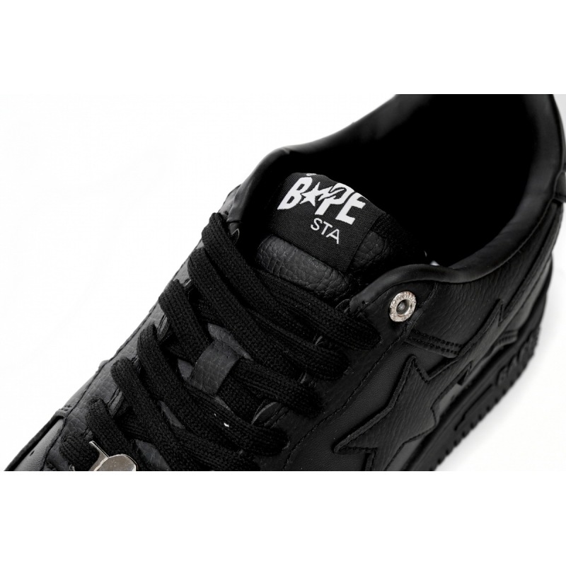 A Bathing Ape Bape Sta Low Black  1J30 -191- 013