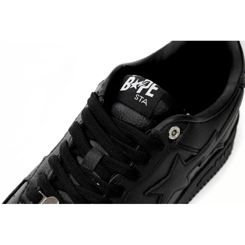 A Bathing Ape Bape Sta Low Black  1J30 -191- 013