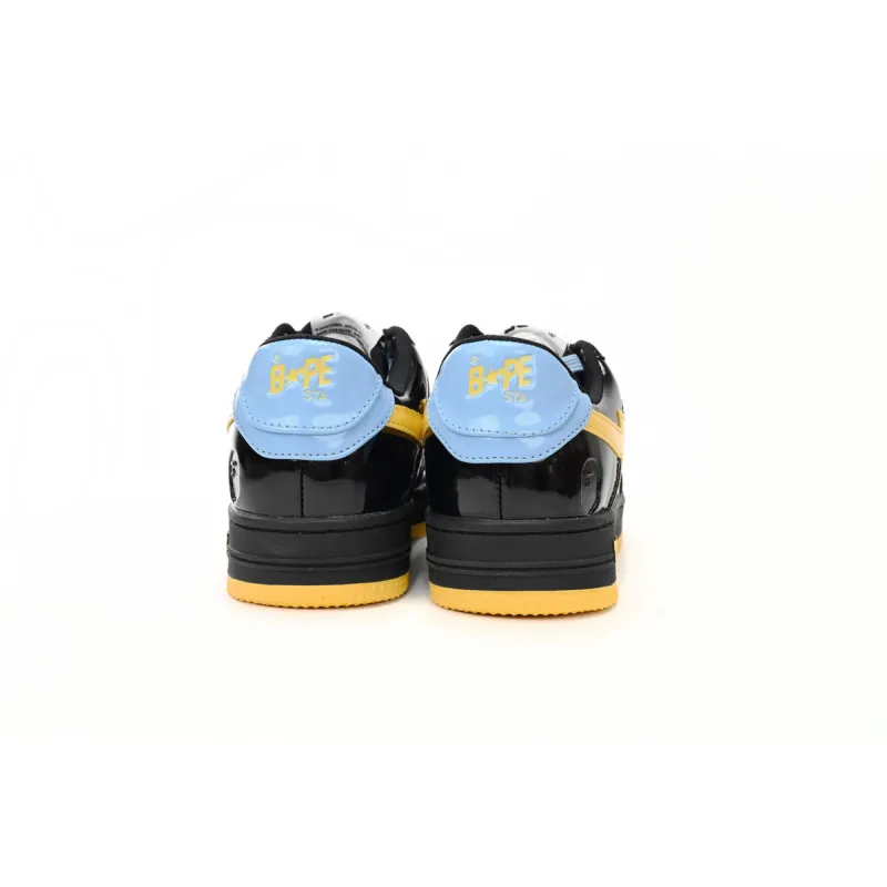 A Bathing Ape Bape Sta Low Black, Blue, And Yellow  1H20 191 046