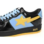 A Bathing Ape Bape Sta Low Black, Blue, And Yellow  1H20 191 046