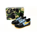 A Bathing Ape Bape Sta Low Black, Blue, And Yellow  1H20 191 046