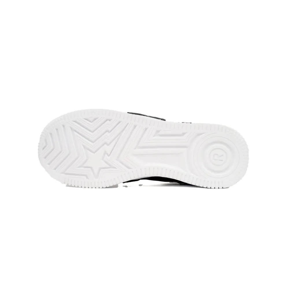 A Bathing Ape Bape Sta Low Black And White Star  OZXSH W291 306