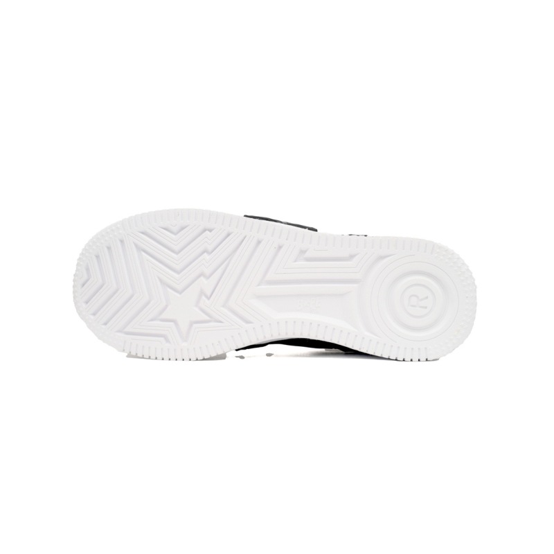 A Bathing Ape Bape Sta Low Black And White Star  OZXSH W291 306