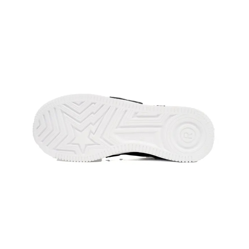 A Bathing Ape Bape Sta Low Black And White Star  OZXSH W291 306