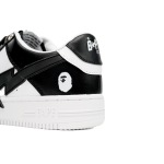 A Bathing Ape Bape Sta Low Black And White Star  OZXSH W291 306