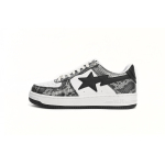 A Bathing Ape Bape Sta Low Black Black Snake Skin  1180 191 009