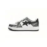 A Bathing Ape Bape Sta Low Black Black Snake Skin  1180 191 009