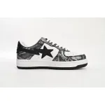 A Bathing Ape Bape Sta Low Black Black Snake Skin  1180 191 009