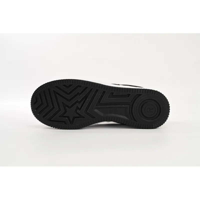 A Bathing Ape Bape Sta Low Black Black Snake Skin  1180 191 009