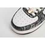 A Bathing Ape Bape Sta Low Black Black Snake Skin  1180 191 009