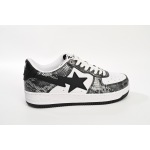 A Bathing Ape Bape Sta Low Black Black Snake Skin  1180 191 009
