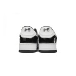 A Bathing Ape Bape Sta Low Black White 1H70-191-001